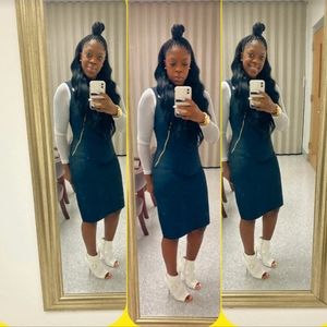 Cream booties with gold accessories